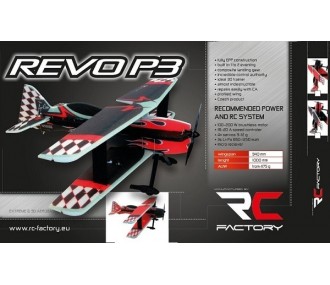 RC Aerobatic Aircraft - RC Factory Revo P3 red approx.0.94m - FLASH RC 2