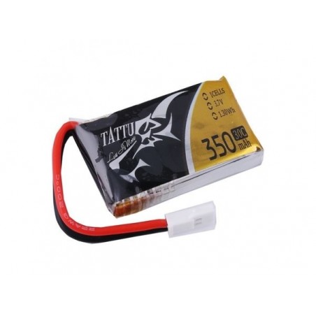 Baterías de propulsión de aviones RC - Tattu lipo 1S 3,7V 350mAh 30C Molex socket battery - FLASH RC