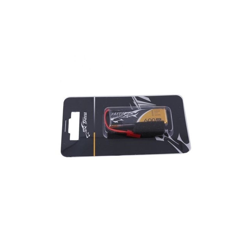 Baterías de propulsión de aviones RC - Tattu lipo 1S 3,7V 600mAh 30C jst-bec socket battery - FLASH RC