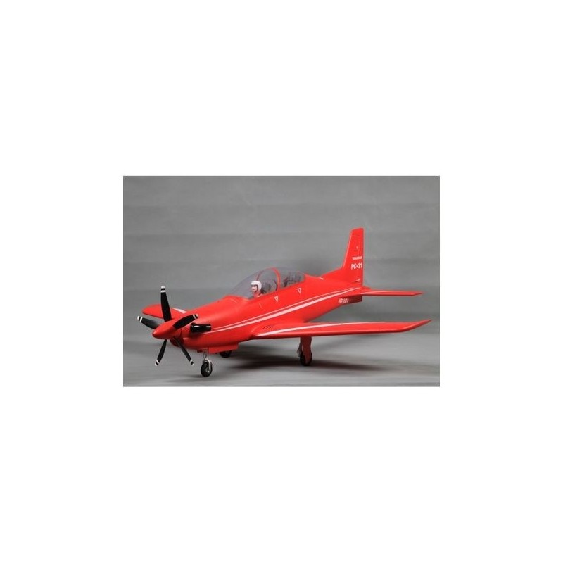 Avion FMS PC-21 rouge PNP env.1.10m - FLASH RC - Le leader des avions modèlisme RC