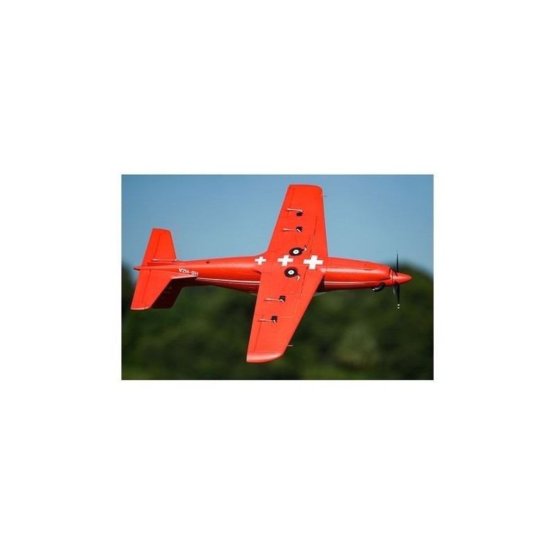 PC21 RC aeromodelo - FMS PC-21 rojo PNP aprox.1.10m - FLASH RC