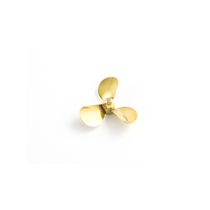 RC boat propellers - 3-blade brass propeller A 30mm M4 right Aeronaut/Raboesch - FLASH RC