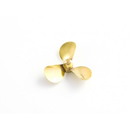RC boat propellers - 3-blade brass propeller A 30mm M4 right Aeronaut/Raboesch - FLASH RC