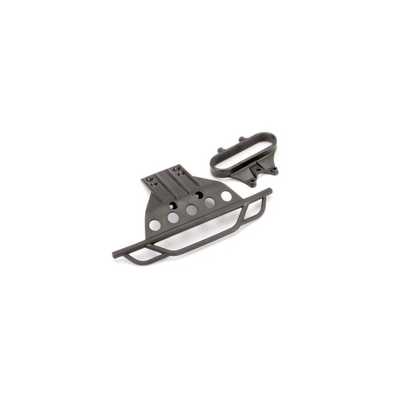 RC Car Parts - Traxxas Black Front Bumper + Bumper Bracket 5835 - FLASH RC