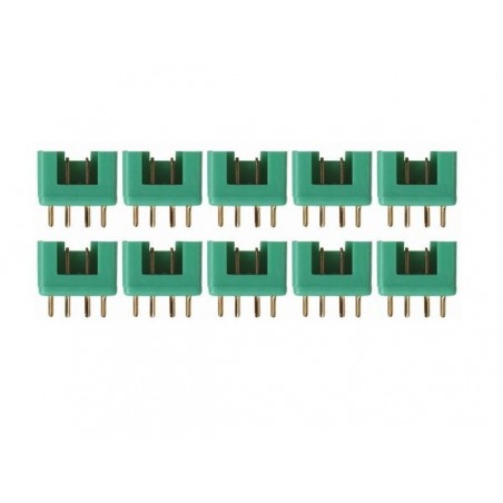 MPX-Stecker - MPX-Stecker 6-polig männlich (x10) - Amass - FLASH RC