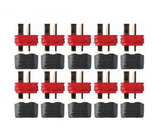 Presa Deans / Mini Deans - Presa Deans maschio con cappuccio (10 pezzi) Amass - FLASH RC