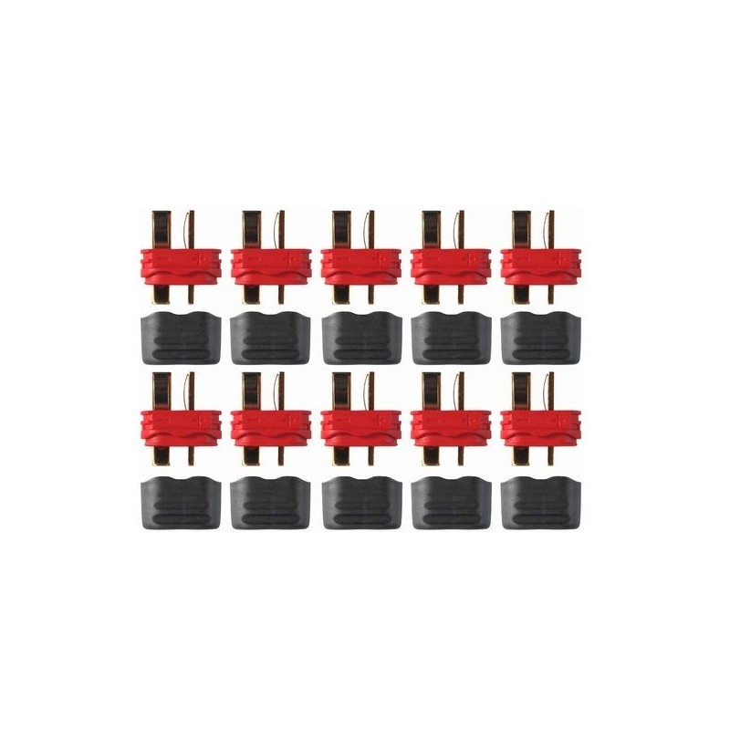Presa Deans / Mini Deans - Presa Deans maschio con cappuccio (10 pezzi) Amass - FLASH RC
