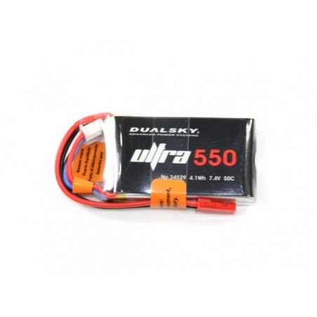 Antriebsbatterien RC-Flugzeuge - Batterie Dualsky Ultra, lipo 2S 7.4V 550mAh 50C Steckdose jst-bec - FLASH RC