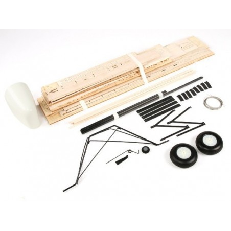 RC Model Aircraft - Tiger Moth Wooden Construction Kit approx.1.40m - FLASH RC