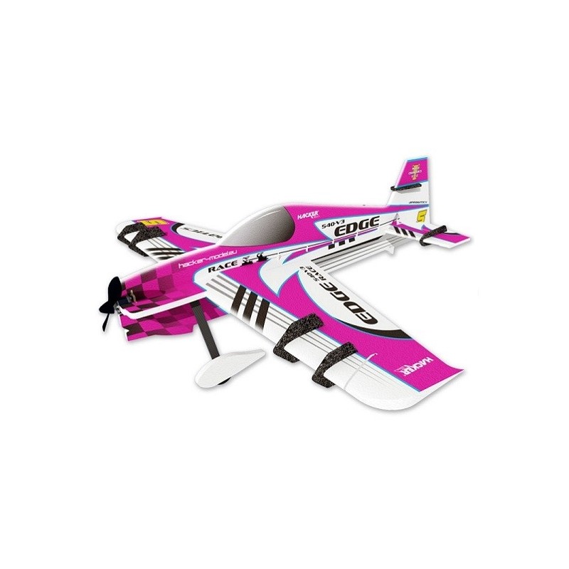 Aerei acrobatici RC - Hacker Aircraft modello Edge 540 V3 rosa ARF circa 1,00m - FLASH RC