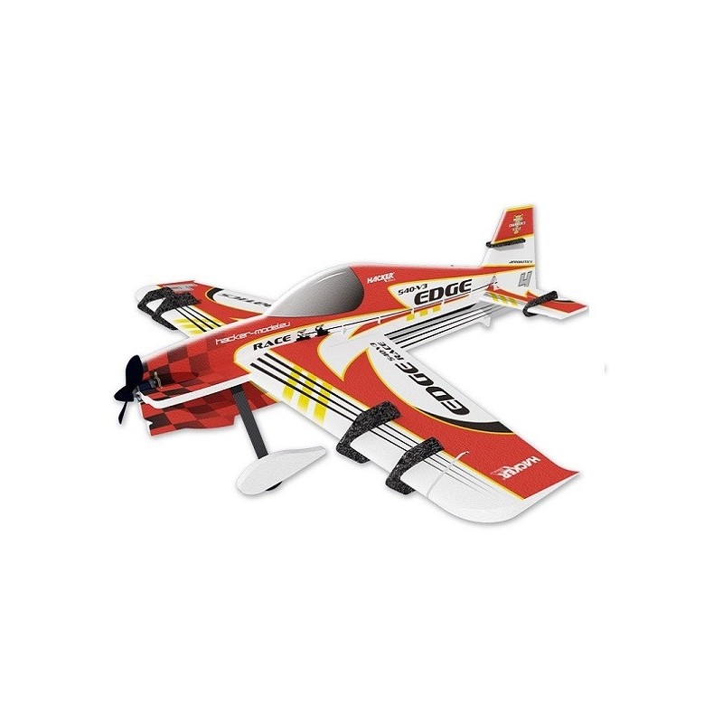 Avión acrobático RC - Avión Hacker modelo Edge 540 V3 rojo ARF aprox.1.00m - FLASH RC