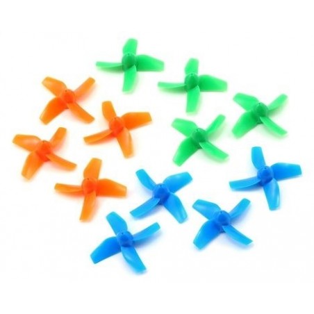 Ersatzteile Drohnen - BLH8507 - Set farbige Propeller (12tlg.) - Blade Inductrix FPV - FLASH RC