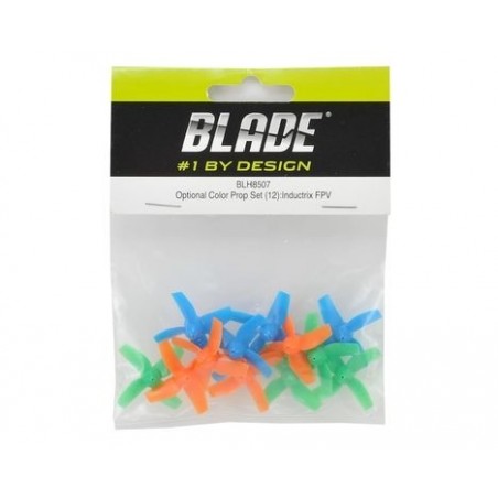 Spare parts for drones - BLH8507 - Set of colored propellers (12pcs) - Blade Inductrix FPV - FLASH RC