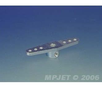 Guignols - Brazo de control largo doble 40mm para eje de 4mm Mp Jet (1pc) - FLASH RC