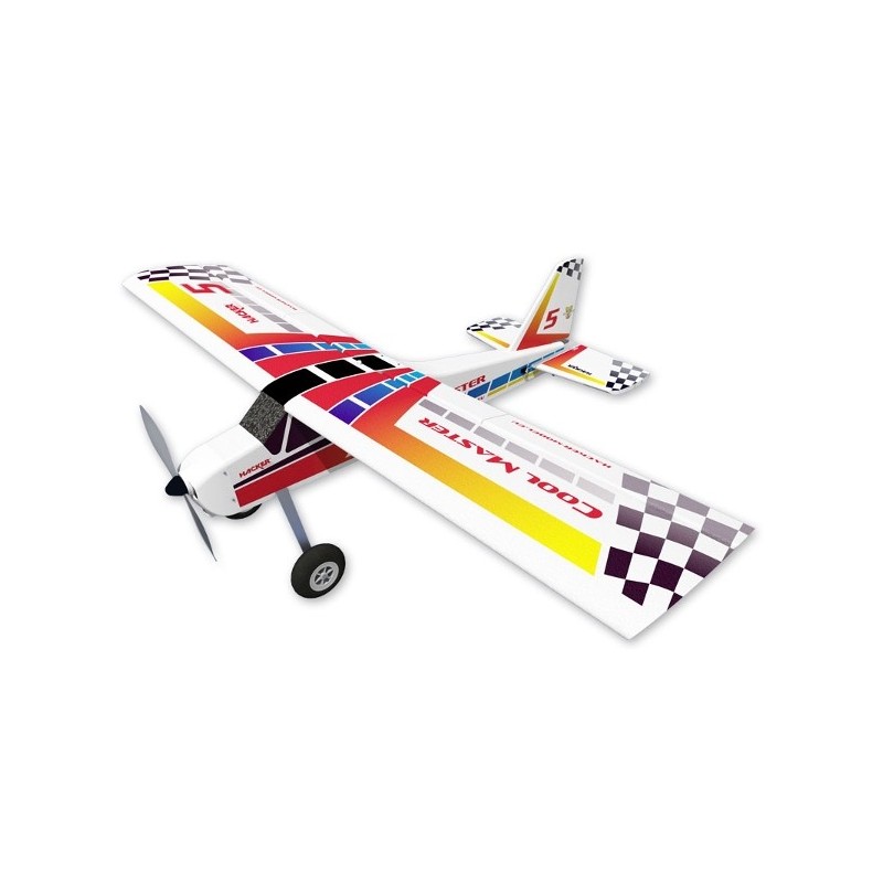 RC-Flugzeuge für Anfänger - Flugzeug Hacker model Cool Master Gelb KIT zusammengebaut ca.1.65m - FLASH RC
