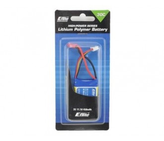 Baterías de propulsión de aviones RC - E-flite lipo 3S 11,1V 450mAh 30C JST socket battery - FLASH RC 2