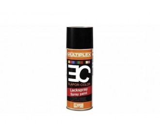 Vernici ELAPOR COLOR MULTIPLEX - Elapor Color Multiplex Vernice spray nera 400ml - FLASH RC