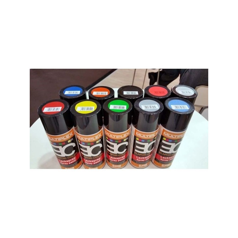Vernici ELAPOR COLOR MULTIPLEX - Elapor Color Multiplex Vernice spray argento 400ml - FLASH RC