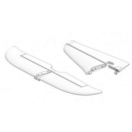 Tailplanes / RC motorgliders - EasyGlider 4 tailplane - FLASH RC