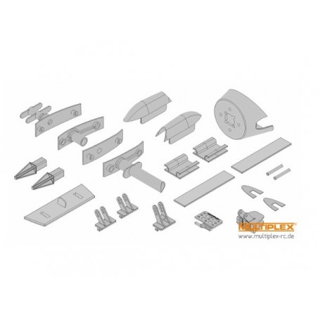 Piezas pequeñas y accesorios - EasyGlider 4 piezas de plástico - FLASH RC