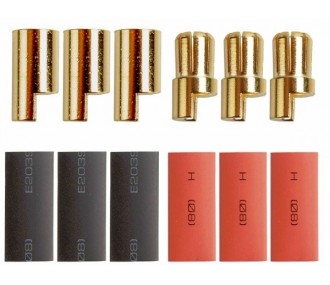 Presa OR 2/2.3/3/3.5/4/5/5.5/6/8 - Presa OR 6.5mm M/F (3 coppie) - RC FLASH