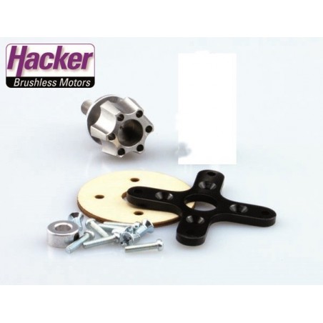 Mounting set - Motor support + propeller holder on the rotor side Hacker A30-V4 - FLASH RC