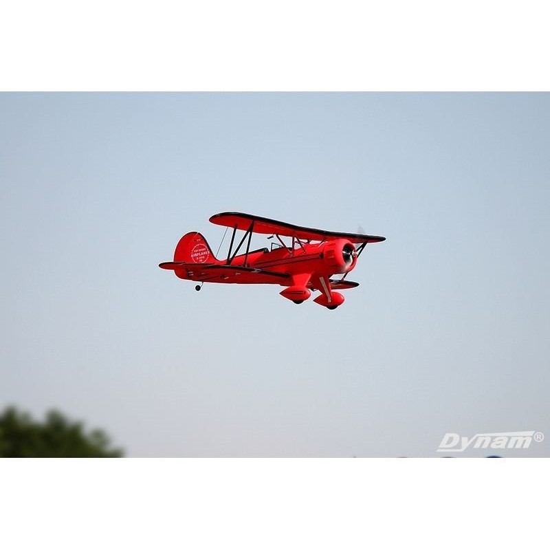 RC Model Aircraft - Dynam Waco YMF-5D Red V2 PNP Aircraft approx. 1.27m - FLASH RC