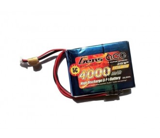Batterie ricevitore - Gensace 4000mAh 7.4V 2S1P LiPo batteria ricevitore - FLASH RC