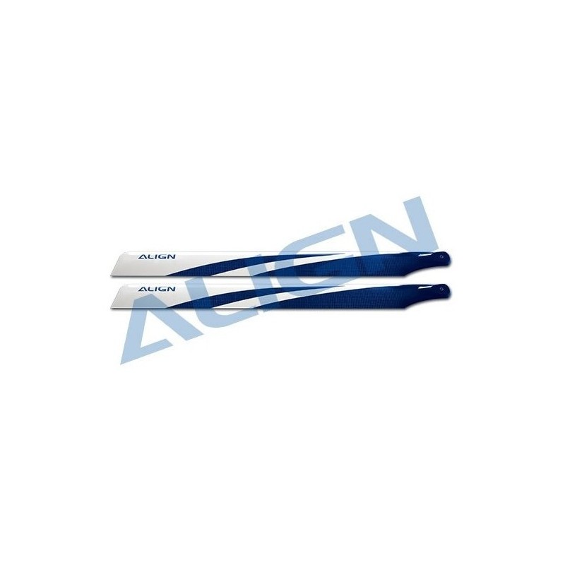 T-REX 450 - HD320FT - Blue carbon blades 325mm (for 3D flight) - TREX-450 Align - FLASH RC