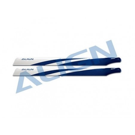 T-REX 450 - HD320FT - Pales carbone Bleu 325mm (pour vol 3D) - TREX-450 Align - FLASH RC