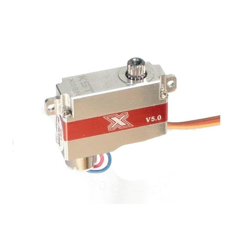 Servos - Servo micro KST X08H V6.0 HV (8g, 2.8kg.cm, 0.09s/60°) - FLASH RC