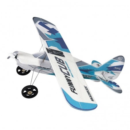 RC Indoor Flugzeuge - Multiplex FunnyCub blau/weiß KIT ca.0.93m - FLASH RC