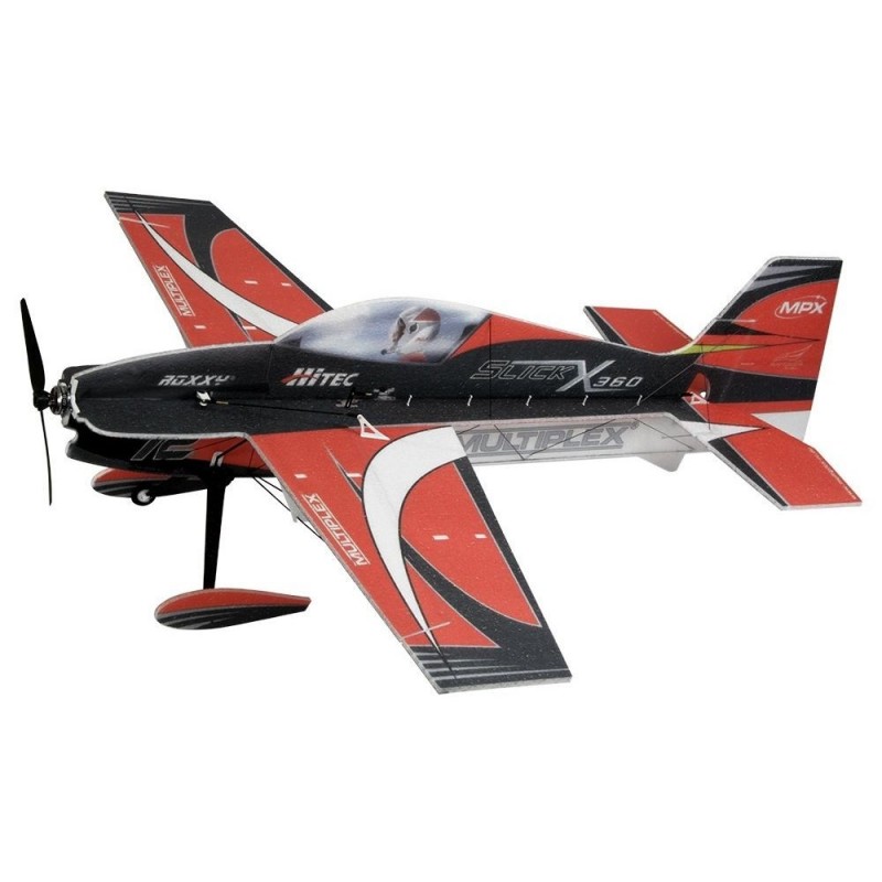 Aviones RC Indoor - KIT Multiplex Slick X360 Indoor Edition rojo aprox 0,86m - FLASH RC