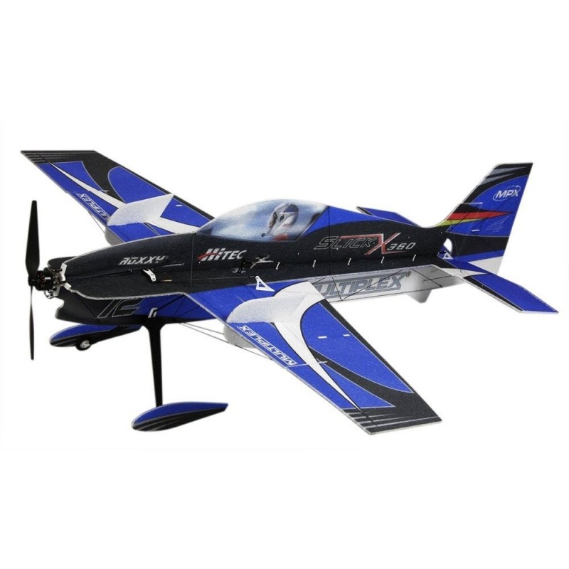 Multiplex Slick X360 4D Indoor Edition bleu KIT env 0,86m - FLASH RC