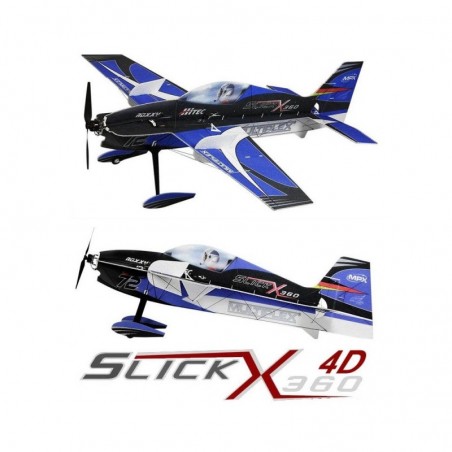 Aerei RC Indoor - Multiplex Slick X360 4D Indoor Edition blu KIT circa 0,86m - FLASH RC