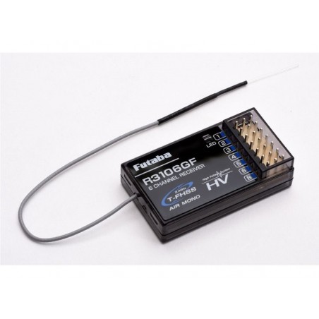 2.4GHz S-FHSS/FHSS/T-FHSS FUTABA - R3106GF Receptor Aéreo 2.4GHZ Futaba 6 Canales T-FHSS (sin telemetría) - RC FLASH