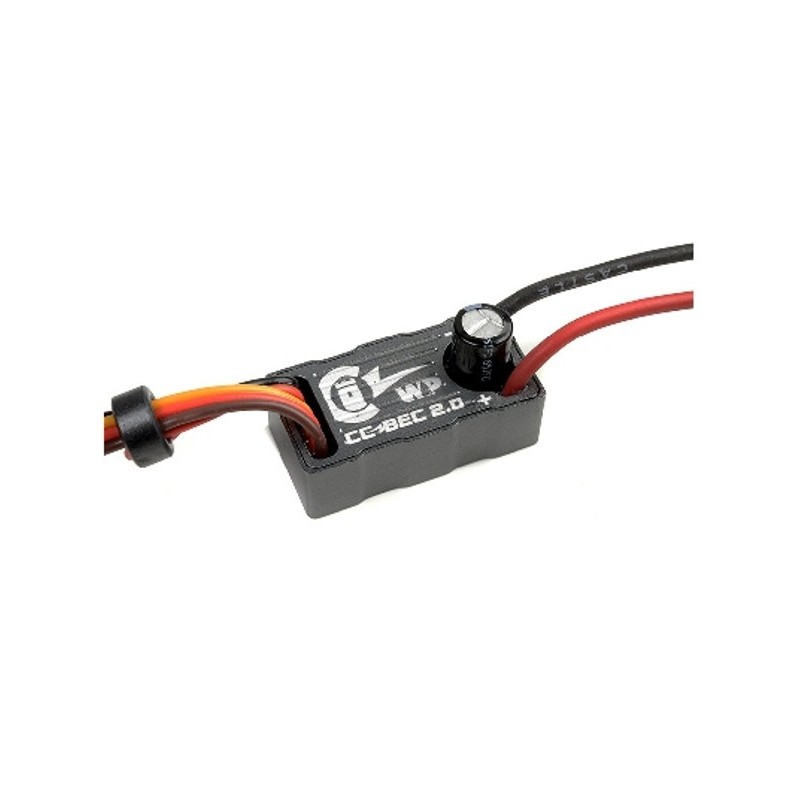 Switch Bec - Switch Bec WP étanche 20A - out 4.75/12V - in 14S max - Castle Creations - FLASH RC