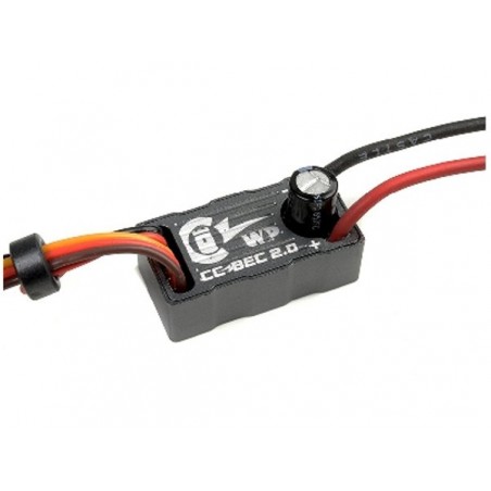 Switch Bec - Switch Bec WP wasserdicht 20A - out 4.75/12V - in 14S max - Castle Creations - FLASH RC