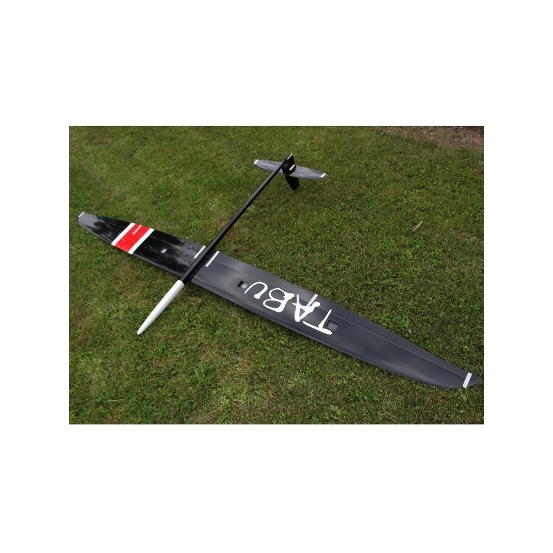 Planeadores RC - Tabu Fibra + Carbono aprox.3.00m blanco y negro RCRCM - FLASH RC