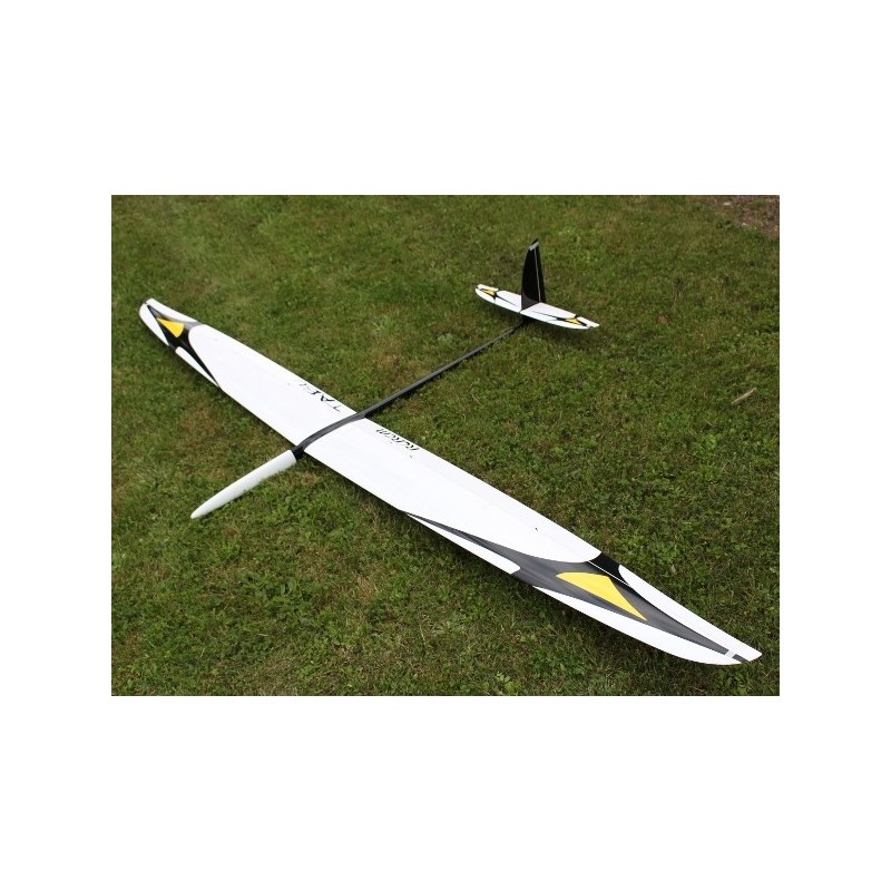 Alianti RC - Tabu Fibra + Carbonio circa 3,00m bianco e nero RCRCM - FLASH RC