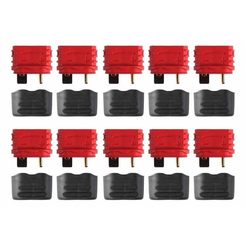 Presa Deans / Mini Deans - Presa Deans con cappuccio (10 pezzi) - FLASH RC