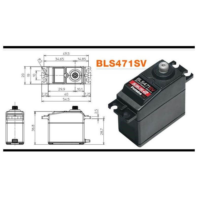Futaba Standard Servo BLS471SV MG HV SBUS2 (57g, 13.8kg/cm) - FLASH RC