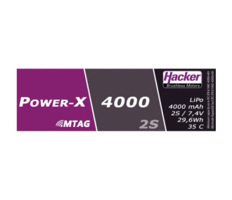 Batería Hacker Power-X 4000-2S MTAG 2