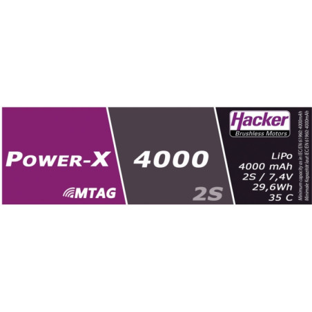 Batterie Hacker Power-X 4000-2S MTAG