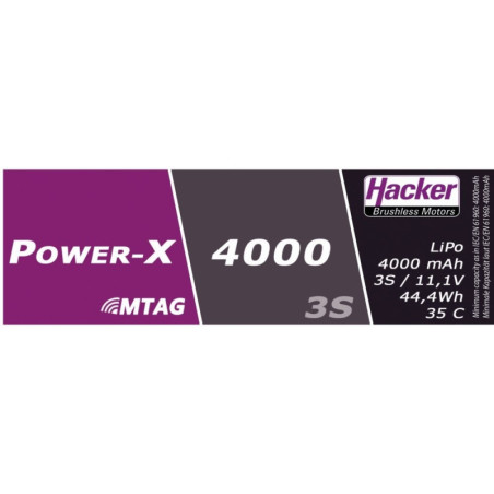 Batterie Hacker Power-X 4000-3S MTAG