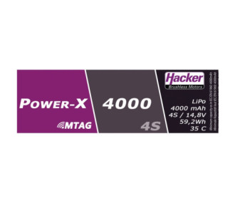 Hacker Power-X 4000-4S MTAG Battery