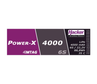 Batterie Hacker Power-X 4000-6S MTAG 2