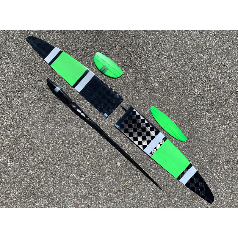 F3K AURI Wing2Part green Honeycomb - FLASH RC