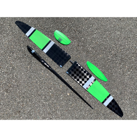 F3K AURI Wing2Part grün Honeycomb