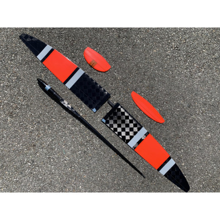 F3K AURI Wing2Part Red Deco B - FLASH RC